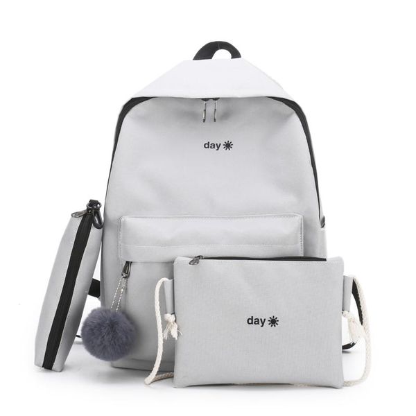 

backpack trend women korea style female college students back pack schoolbag for teenager girls letter printing knapsack