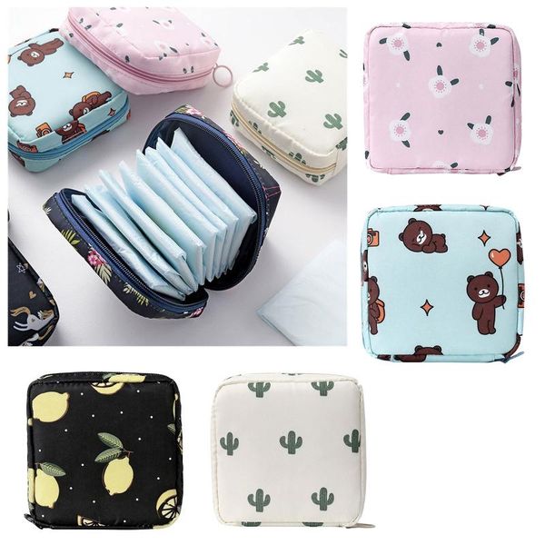 

storage bags portable women lady sanitary pad pouch napkin towel bag holder ladies convenient accessories
