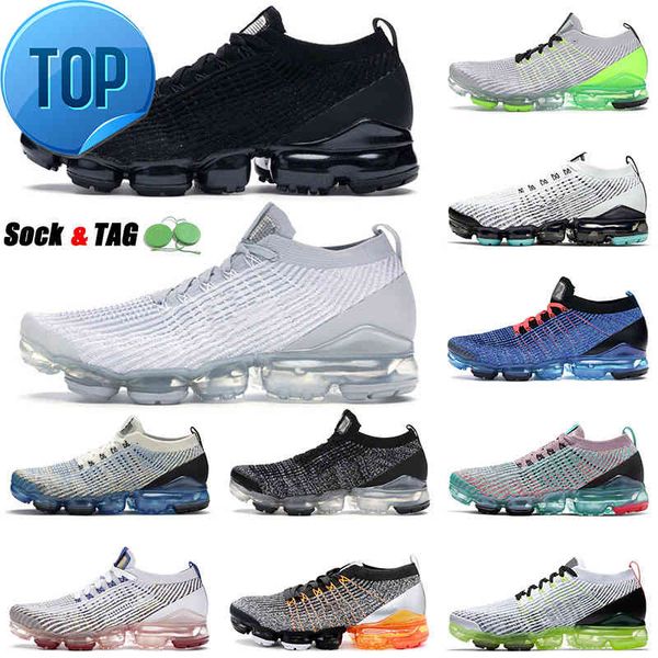

36-45 2021 vopars fly knit 3.0 running sports shoes triple black all white tn plus air vapourmax blue gold particle grey trainers sneakers