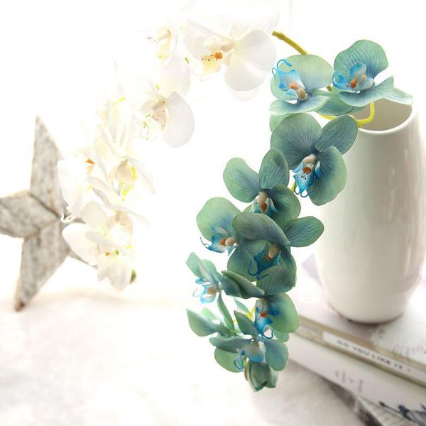

decorative flowers & wreaths big phalaenopsis laminated wedding artificial flower european-style home decoration plant mw18901