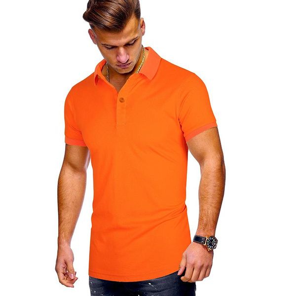 

men's polos holiday clothing cust summer and women's shirts, short-sleeved lapel pure cotton sports , solid color, White;black
