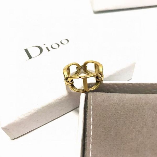 

70% off luxury jewelry home dijia 2021 new fashion net red wind women's ring high version brass material, Silver