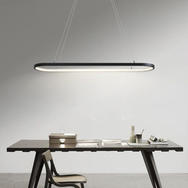 

pendant lamps modern nordic style simple circular led chandelier dining room living bedroom kitchen salon