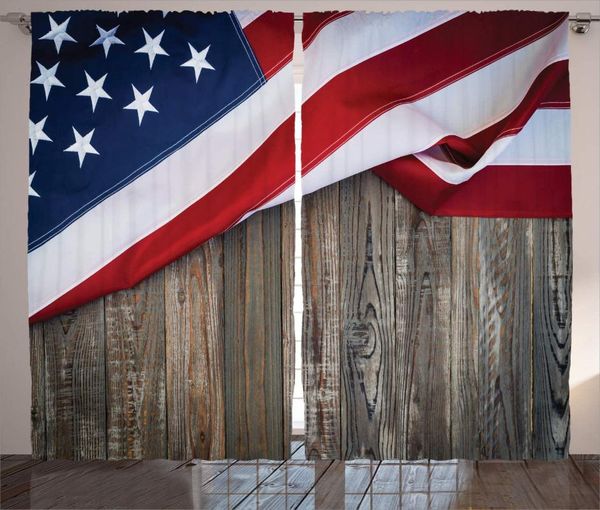 

curtain & drapes american flag curtains for living room banner on the wooden background symbolic patriotic country emblem print window