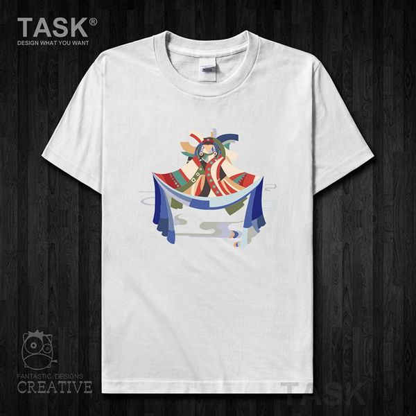 

men's t-shirts men t shirt mongolian women cartoon print short sleeve clothes culture graphic tees cotton casual streetwear 05 0003, White;black