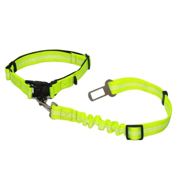 

dog collars & leashes pet supplies car safety belt traction seat buffer elastic reflective rope leash