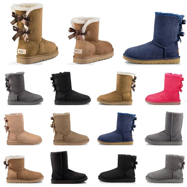 

with logo women boots booties chestnut high low black grey navy blue red classic ankle short womens snow winter boot size 5-10