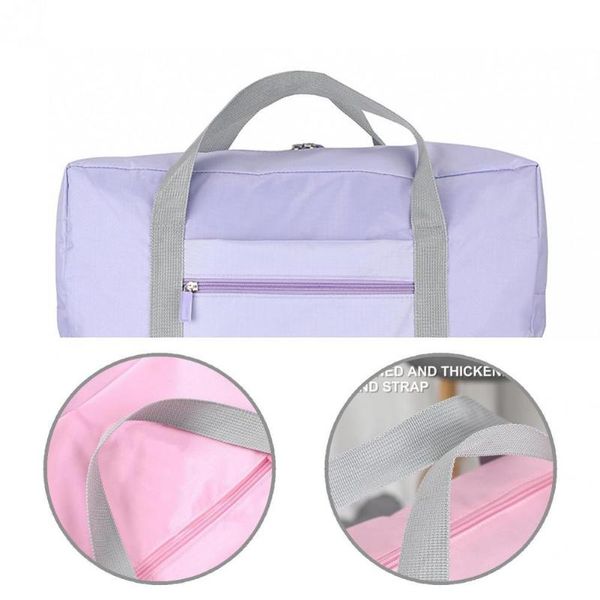 

storage bags 4 colors pouch attractive widen handle reliable large capacity double-layer waterproof foldable