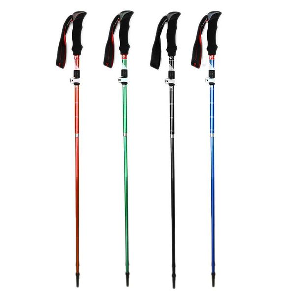 

adjustable anti walking sticks trekking hiking poles ultra cane 5-sections for outdoor mountaineering