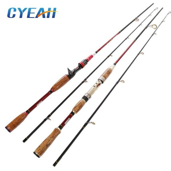 

lure rod 1.8m adjustable to 2.1m 2 section m power casting spining carbon travel fishing pole boat rods