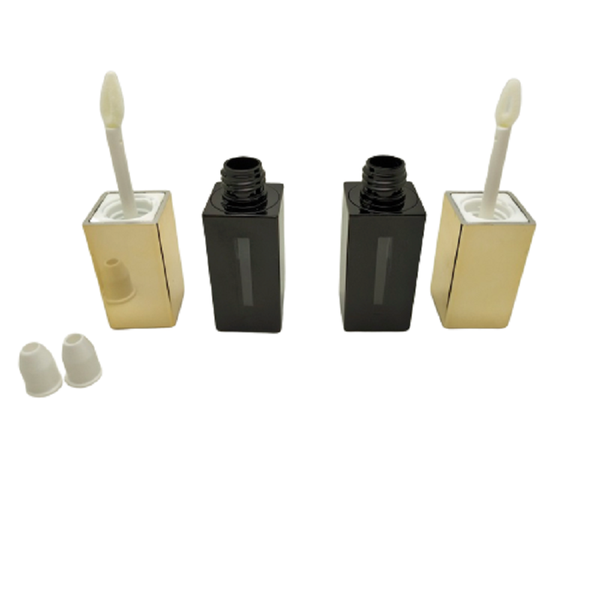 

storage bottles & jars 5 ml lip gloss tubes with wand square gold cap hollow cosmetic containers empty lipgloss 10pcs 30pcs 50pcs