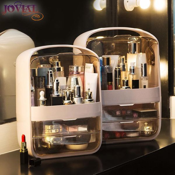 

bathroom storage & organization makeup organizer multifunctional square deskportable abs plastic cover drawer dustproof waterproof cosme