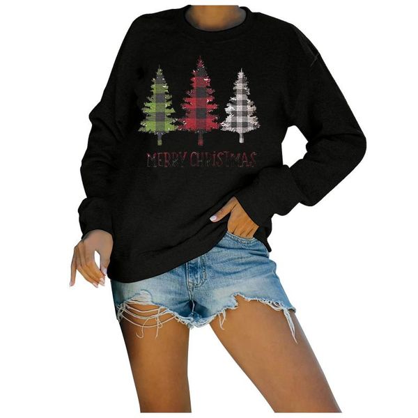

women's blouses & shirts plus size fun christmas print casual o-neck long sleeve loose sports streetwear shirt pullover blusas chemise, White