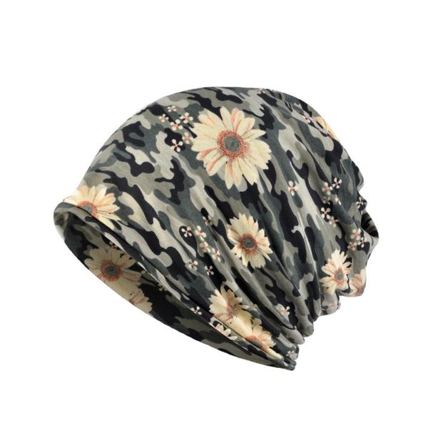 

beanies women hat autumn winter beanie hats for lady men vintage bonnet turban female stretch elastic ear protect cotton