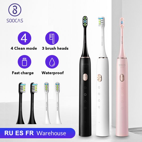 

soocas x3u sonic electric toothbrush smart tooth brush ultrasonic automatic toothbrush usb fast rechargeable waterproof