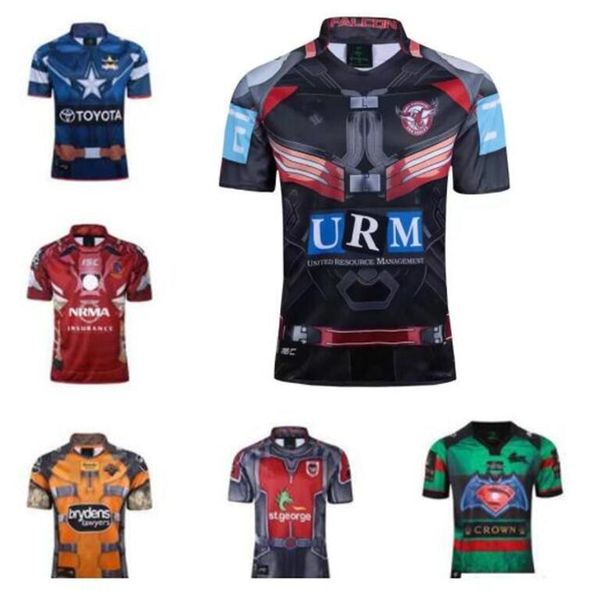 

2021 north queensland cowboys rugby jersey 20 17 manly sea eagles melbourne storm wests tigers south sydney rabbitohs brisbane broncos, Black;gray