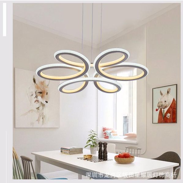 

pendant lamps nordic modern led light chandelier lamp lumiere lighting dining room bedroom hanging