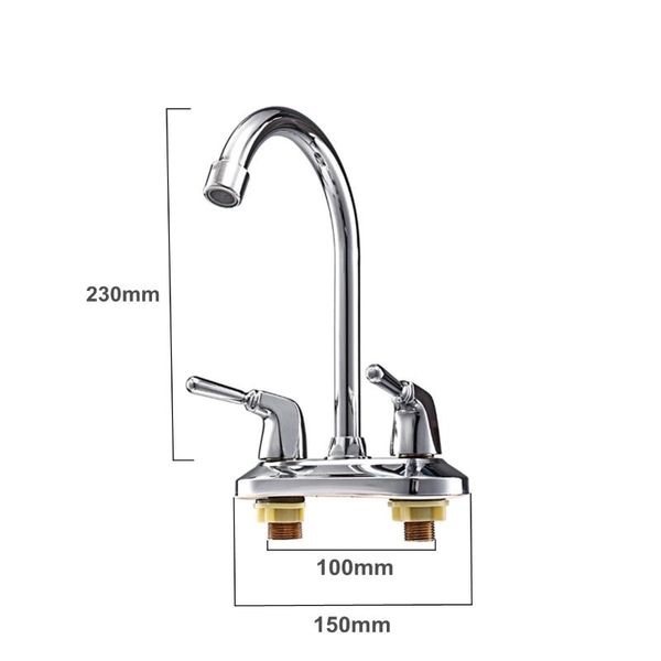

bathroom sink faucets basin faucet 360 rotation spout kitchen tap dual handle water cold mixer