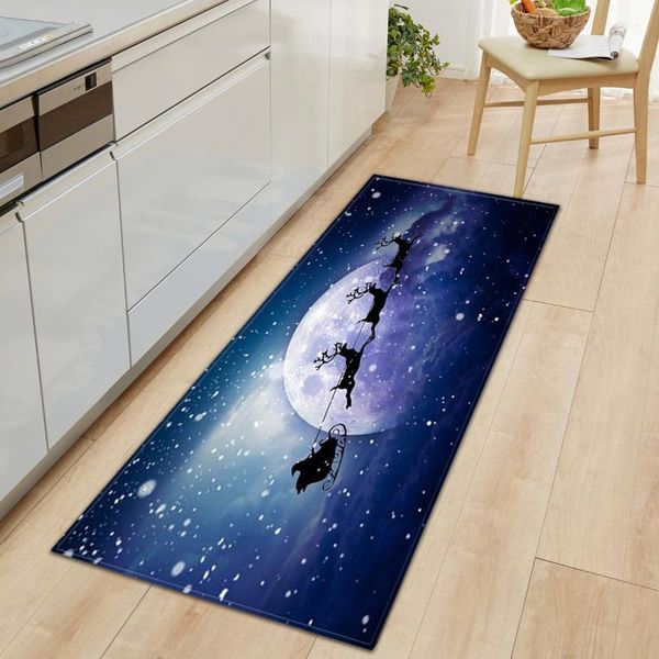 

carpets christmas kitchen mat floor carpet dinning room doormat decorations for home durable xmas decor door