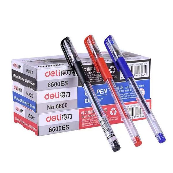 

/ deli 6600 neutral pen students use bullet 0.5 tt office signature core replaceable
