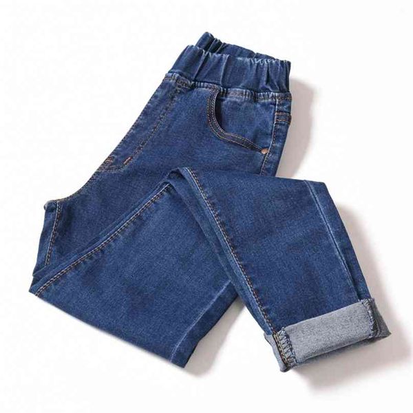 

jeans woman high waist skinny black blue pocket mom denim pencil pant 210915