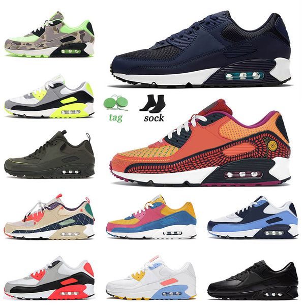 

fashion 90s og90 running sports shoes mens women navy blue muertos triple white mash be true infrared smoke grey valentines day trainers sne, White;red