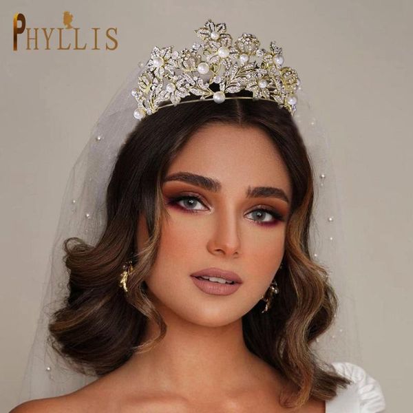 

hair clips & barrettes a13 zircon bridal tiaras and crowns rhinestones headwear crystal jewelry wedding accessories baroque headband, Golden;silver