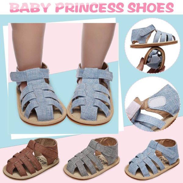 

first walkers baby toddler children non-slip flat shoes breathble sweet princess summer 2021 boys and girls sandals for