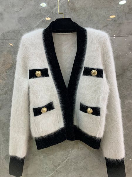 

popular mink coat, Black;brown
