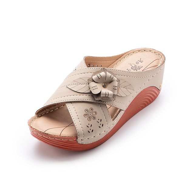 

fashion women sandals waterproo sli on round female slippers casual comfortable outdoor fashion sunmmer plus size shoes women, Black