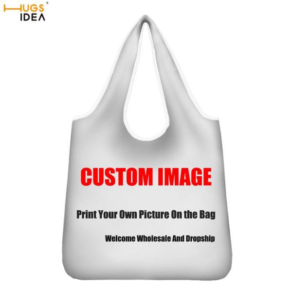 

custom logo/image/po grocery bag home outdoor storage tote bags women eco-friendly shopper portable handbags ladies