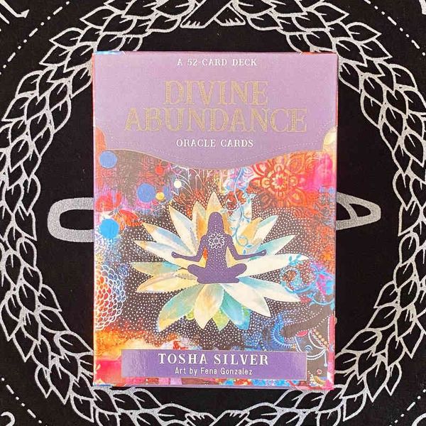 

divine abundance english explanation oracles card divination fate beginners tarot deck board game for adult