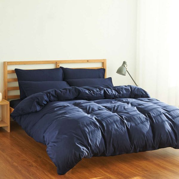 

simple solid color double quilt cover single bedding 1.8m student dormitory and