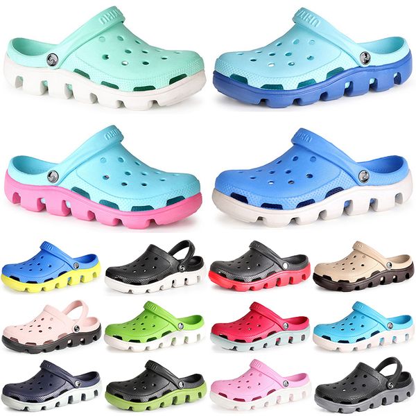 

fashion hole shoes women summer home slippers candy color garden drifting scenic big-toed sandals 2021 new beach trendy breathable four men&, Black