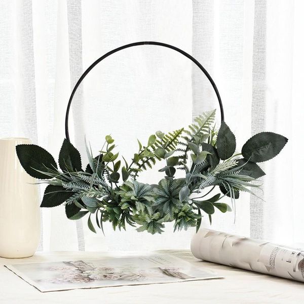 

decorative flowers & wreaths decoration floral hoop wreath hanging artificial flower wall garland decorations living room wedding bedroom cr