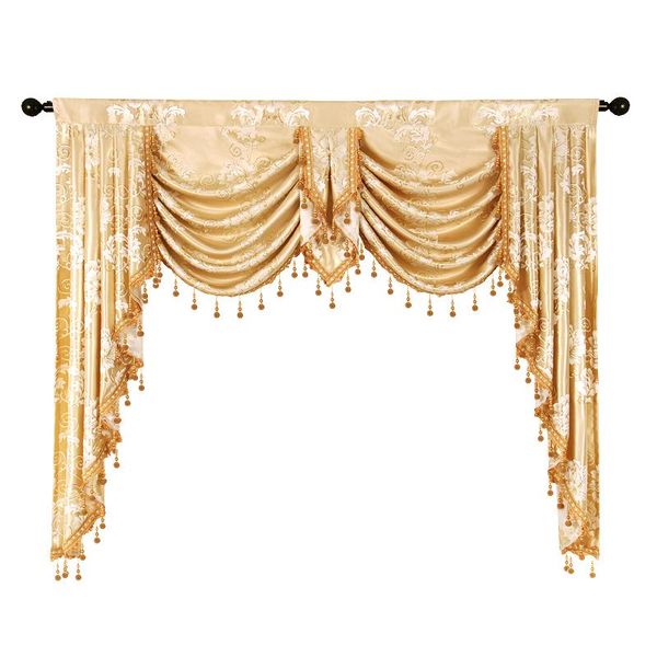 

curtain & drapes 1 piece valance european royal luxury curtains for living room window bedroom kitchen