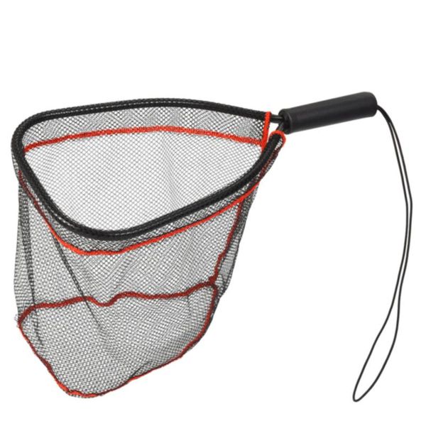 

fishing accessories handheld soft monofilament catch landing net folding mesh aluminum alloy tools release portable
