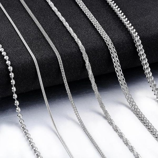 

chains sumu fashion stainless steel necklace men and women jewelry, Silver