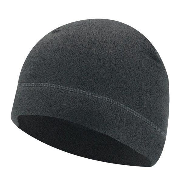 

cycling caps & masks winter knitted hats men women fleece windproof warm sports men's warmer bonnet hat, Black