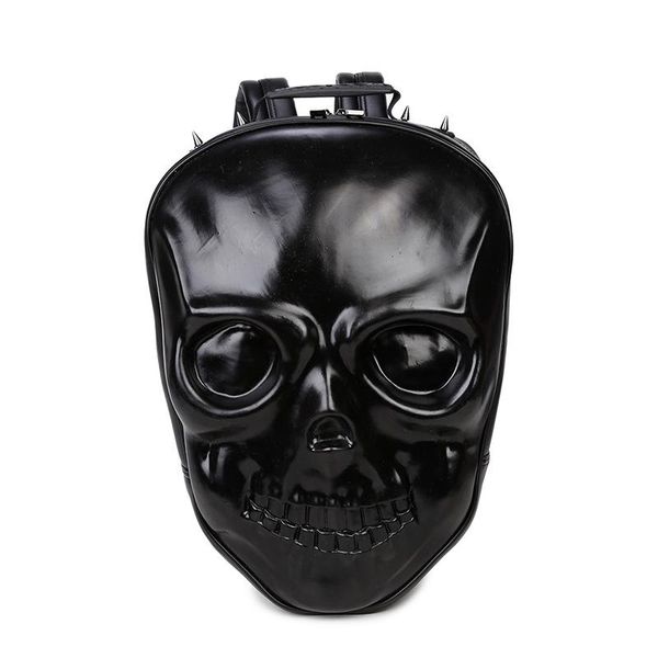 

backpack 2021 3d men's personalized nylon skull and women's bags students' school multi-functional computer