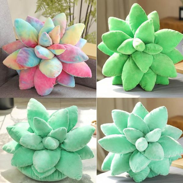 Bonitos 3d suculentas Cactus travesseiro verde amantes de bebê plantar almofadas para jardim quarto quarto decoração de casa novidade almofada de pelúcia HH21-47