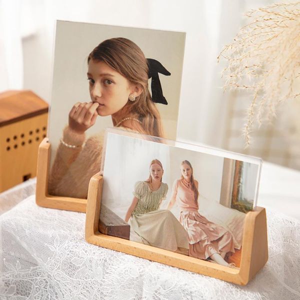 

frames creative u shape solid wood frame for children's,wedding, family po display,living room table decoration, picture