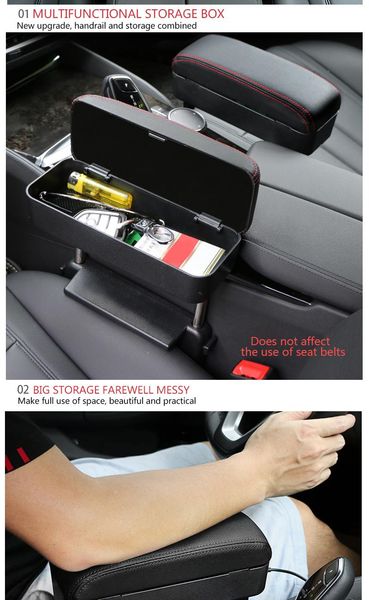 

car organizer armrest box elbow support adjustable arm rest auto accessories with center universal for both side