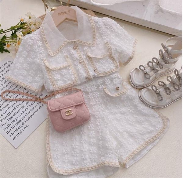 

retail baby girls summer boutique formal lady white sets, shorts 1 6t