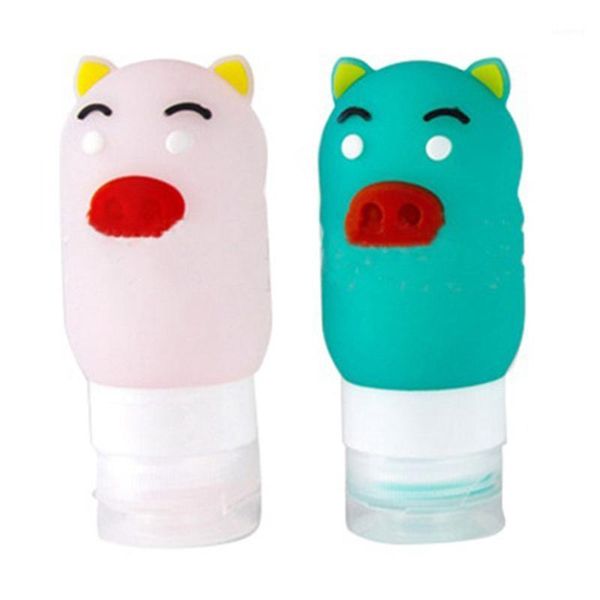 

storage bottles & jars 2pcs portable silicone travel bottle liquid container empty refillable packing lotion points shampoo