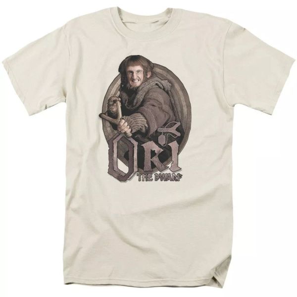 

the hobbit ori "cream" color t-shirt sizes s-3x new, White;black