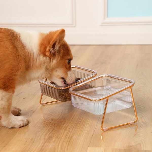 

cat bowls & feeders practical dog bowl large capacity pet food dispenser water drinking feeding dual-use supplies