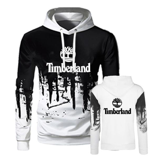 

men's hoodies & sweatshirts autumn and winter loose hip hop camouflage comfortable casual splashing printing sports, Black