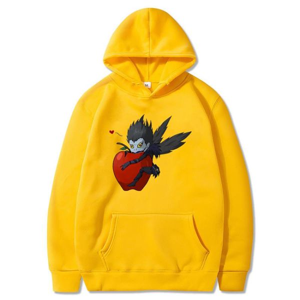 

women's hoodies & sweatshirts death note shinigami ryuk female regular couple clothes vintage ulzzang women autumn/winter streetwear, Black