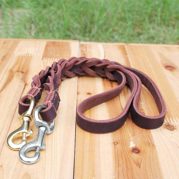 

dog collars & leashes genuine leather short leash for medium and large dogs